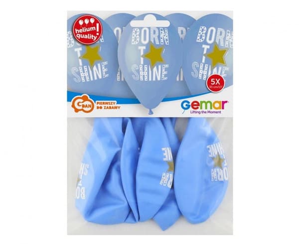 Baby Born to Shine Blåballong, 5 st 13 tum (33 cm)