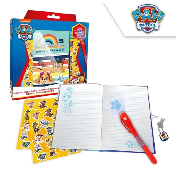 Paw Patrol dagbok med magisk pennset
