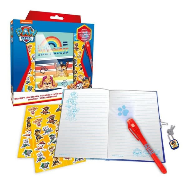 Paw Patrol dagbok med magisk pennset