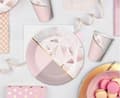 Miniatyrbild 2 av 2: Chic Rosa Pappersfat 18 cm 6 st