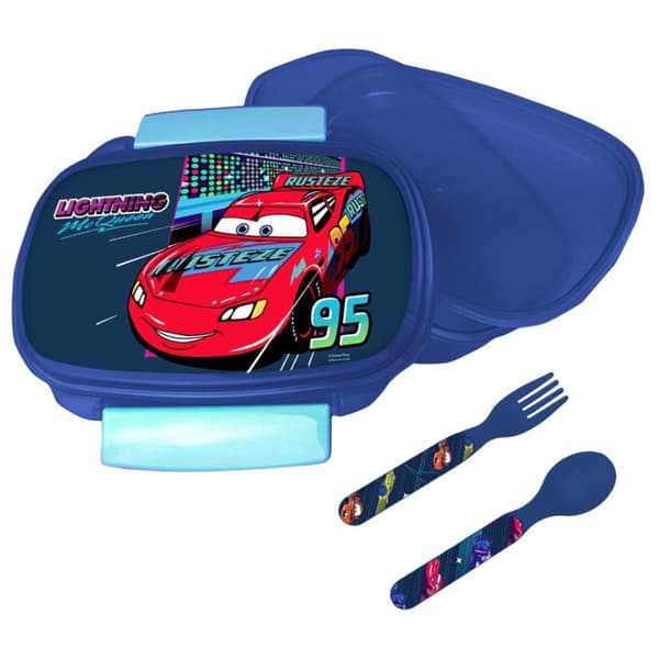 Disney Cars RPM lunchlåda med bestickset