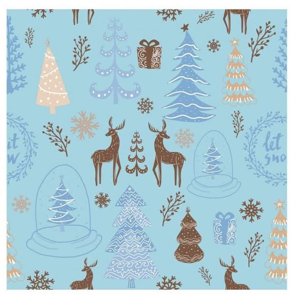 Julgod Jul Vinterservetter 20 st 33x33 cm