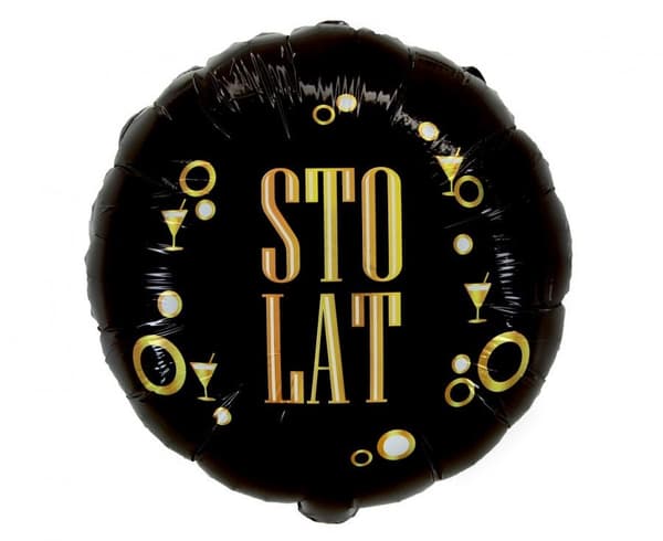 B&C Sto Lat folieballong 36 cm - Grattis på födelsedagen