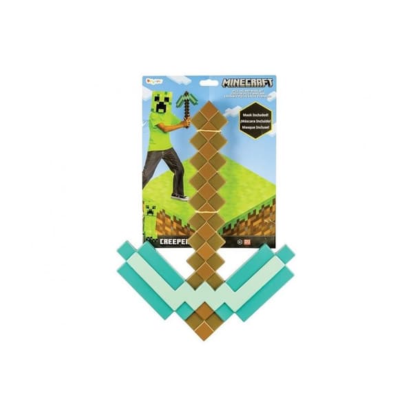 Set med pickaxe och mask i Minecraft