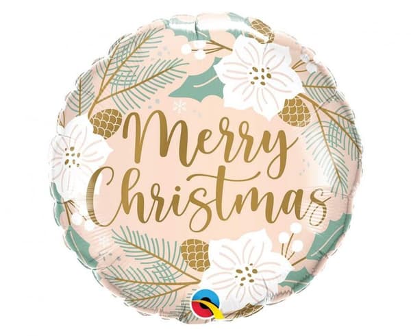 Merry Christmas folieballong 46 cm