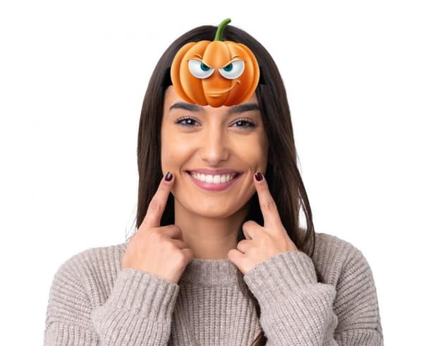Halloween Boo hårband 4 st