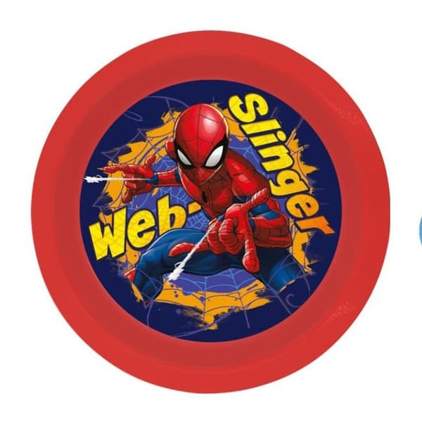 Plasttallrik med Spiderman Web-Slinger design