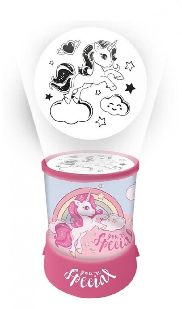 Unicorn 2 i 1 projektor, lampa och nattljus