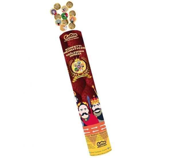 Confetti Launcher 30 cm - Party Royal Kings