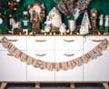 Miniatyrbilde 3 av 3: Merry Christmas Brown-felirat 250 cm