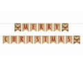 Miniatyrbilde 1 av 3: Merry Christmas Brown-felirat 250 cm