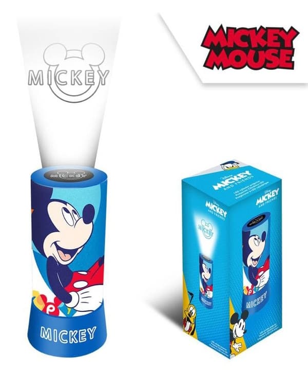 Disney Mickey 2-i-1 projektor, lampa, nattlampa