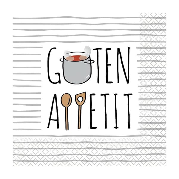 Guten Appetit servett 16 st 33x33 cm