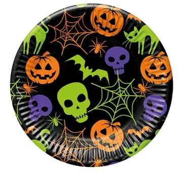 Halloween Happy papperstallrikar 8 st 23 cm FSC