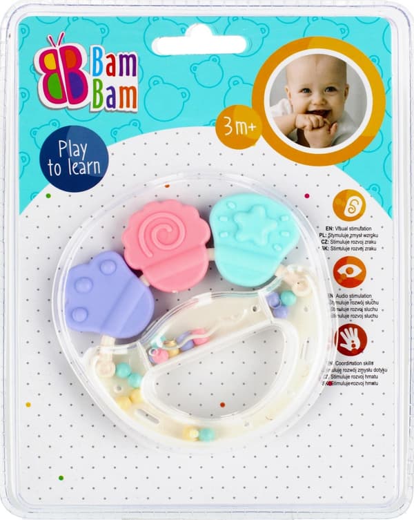 Färgglad babyprassel