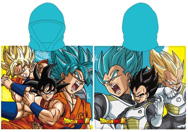 Dragon Ball strandhandduk poncho 55x110 cm (Snabbtorkande)