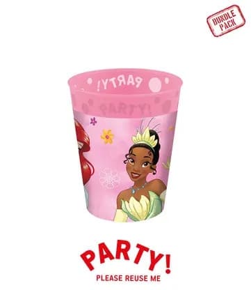 Disney Princess mikropremium plastmuggset 4 st 250 ml – Lev din berättelse