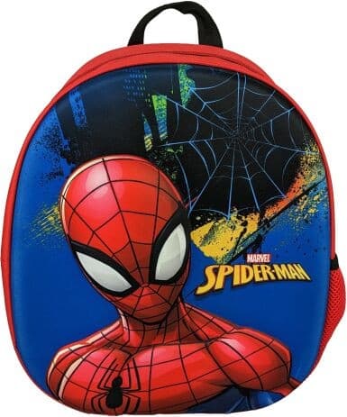 Spiderman mörk 3D ryggsäck, väska 34 cm