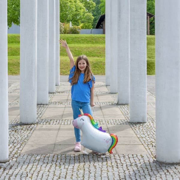 Unicorn Smile gående folieballong 81 cm