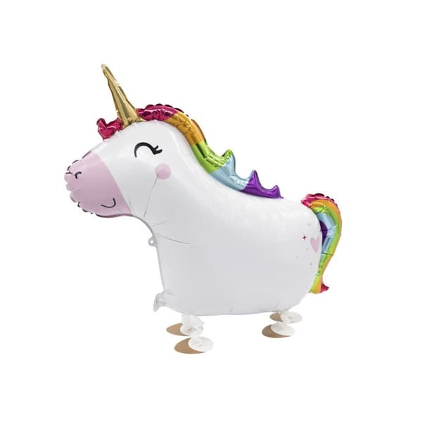 Unicorn Smile gående folieballong 81 cm