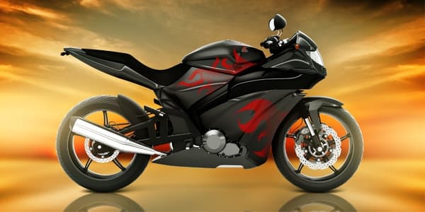 Motorcykel badhandduk, strandhandduk 70x140 cm