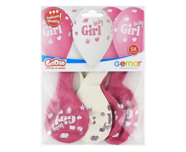Ballong Baby Girl, 5 st 33 cm (13 tum)