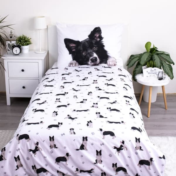 Sängöverkast för hundar Border Collie 140×200 cm, 70×90 cm
