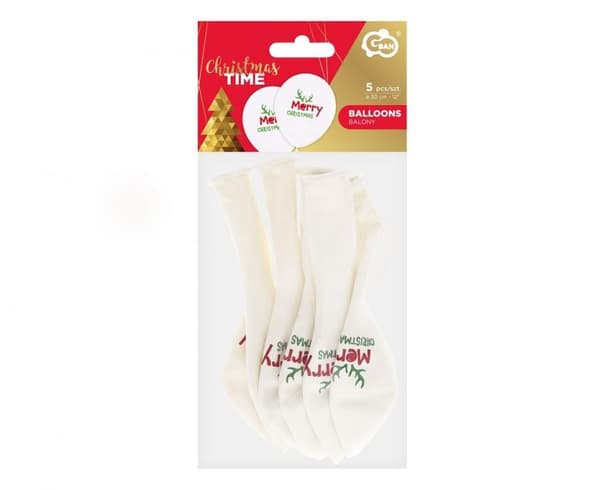 God Jul Antler, ballong, 5 st 12 tum (30 cm)