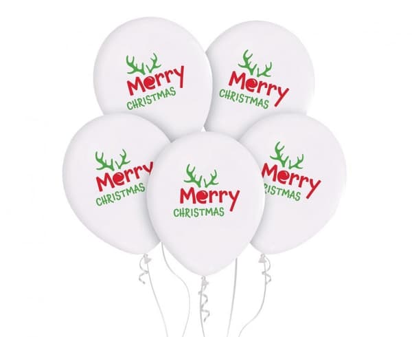 God Jul Antler, ballong, 5 st 12 tum (30 cm)