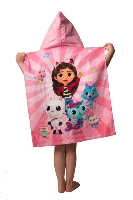 Gabby's Dollhouse gitarr strandhandduk poncho 50x115 cm