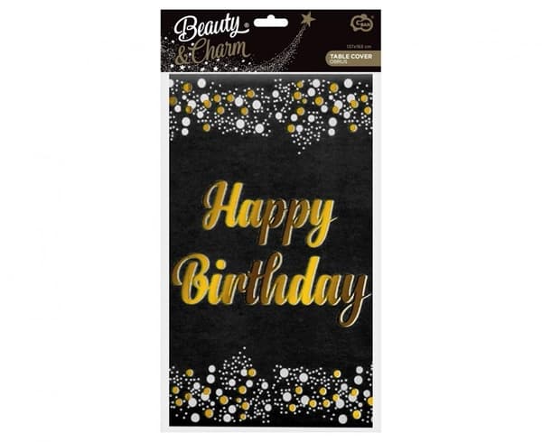 Bordsduk Happy Birthday - 137x183 cm