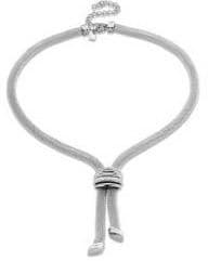 Victoria silverfärgad tjock nät-halsband