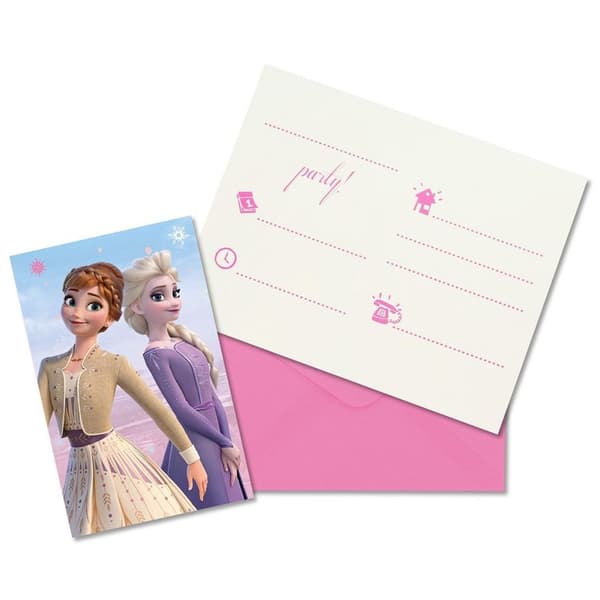 Disney Frost kalas-inbjudningar set om 6 FSC