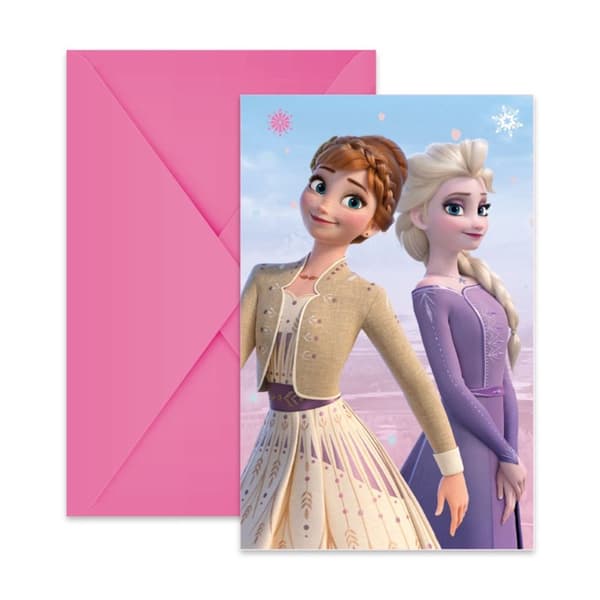 Disney Frost kalas-inbjudningar set om 6 FSC