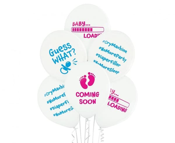 Baby Loading ballong, 6 st 12 tum (30 cm)
