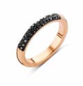 Miniatyrbilde 1 av 2: Svart Victoria Stone Rose Gold Ring