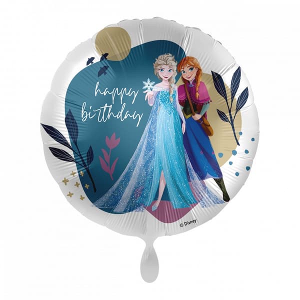 Folieballong Disney Frozen Leaf, Grattis på födelsedagen, 43 cm