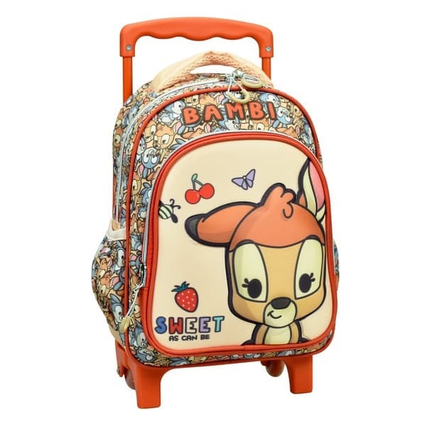 Disney Bambi söt rullväska för förskolebarn, 30 cm ryggsäck