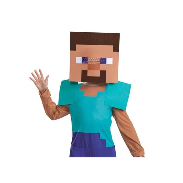 Minecraft Steve kostym för 7-8 åringar
