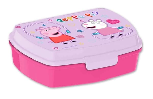 Rolig plastsmörgåslåda med Peppa Pig