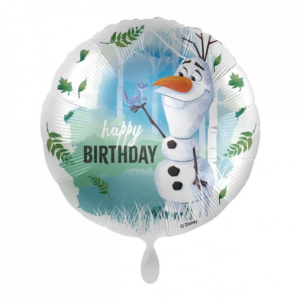 Disney Frozen Olaf folieballong 43 cm - Grattis på födelsedagen