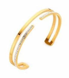 Victoria Armband i guld med vita ädelstenar