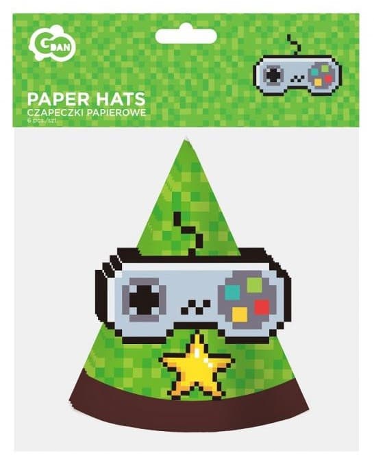 Partyhat Leksak Gamer, 6 st