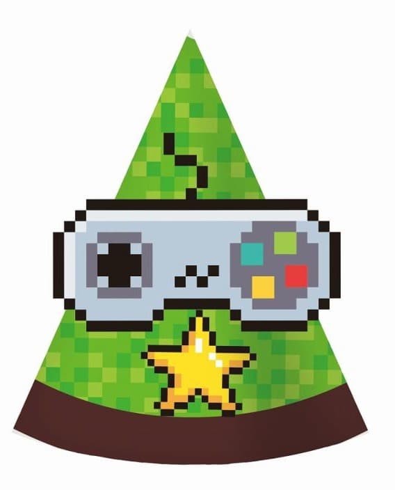 Partyhat Leksak Gamer, 6 st