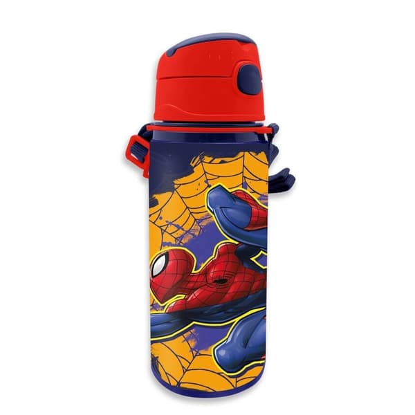 Spiderman Web-Slinger aluminiumflaska med clip 600 ml