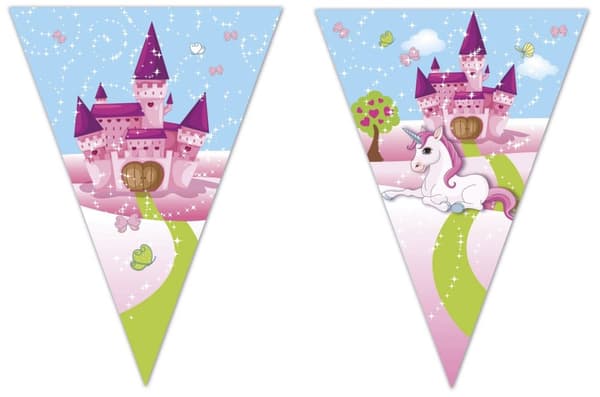 Flagggirlang Unicorn Castle 2,3 m