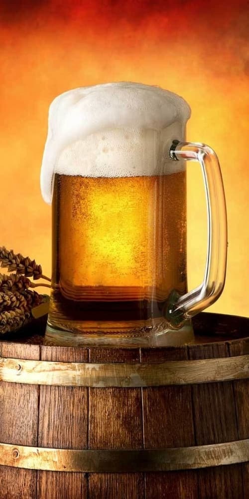 Badtvål Beer Barrel, strandhandduk 70*140 cm