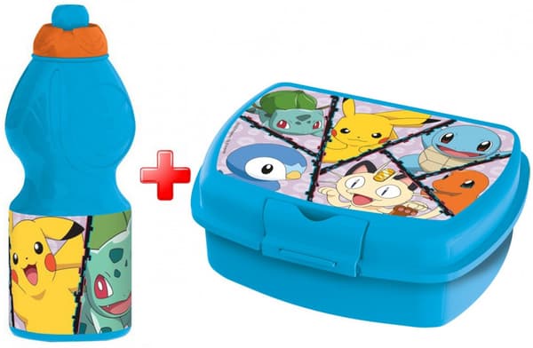 Pokémon vattenflaska och smörgåslåda set