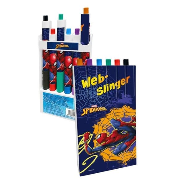 Spidermans webbslingande färgpensset, 6 delar