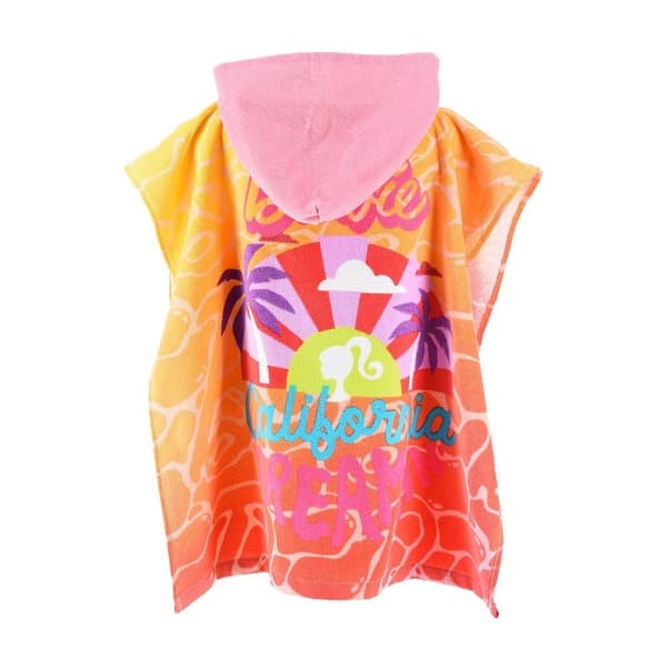 Barbie ponchohandduk beach 55x110 cm